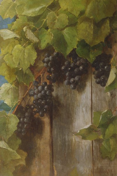 A fruiting vine by Benjamin Champney